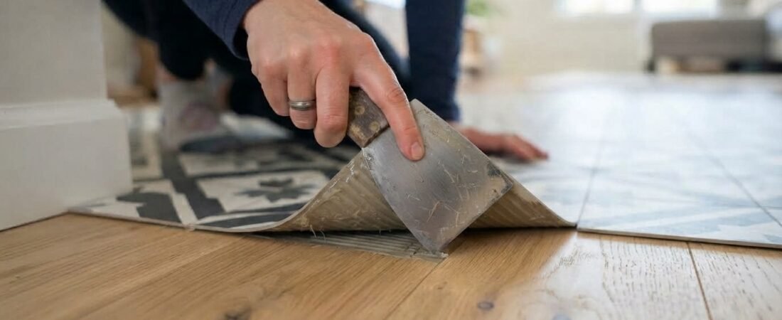How to Remove Peel and Stick Floor Tiles (Without Damaging the Subfloor)