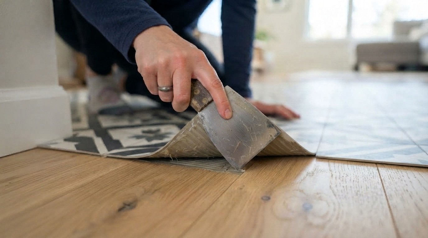 How to Remove Peel and Stick Floor Tiles (Without Damaging the Subfloor)