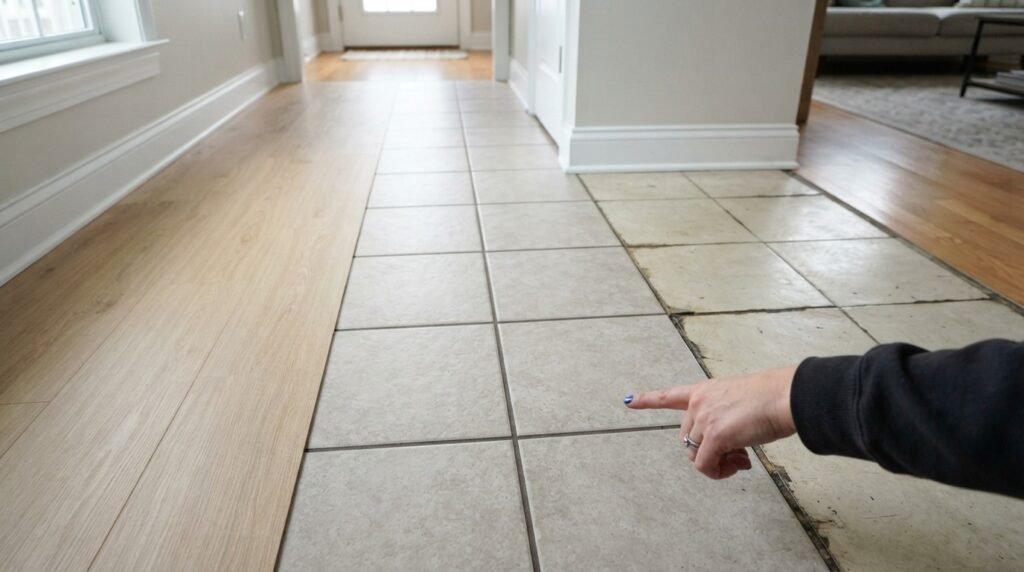 Different types of vinyl flooring for peel and stick tile installation