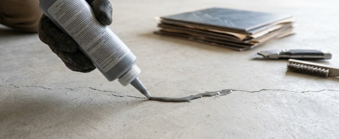 4 Best Concrete Crack Fillers for Peel-and-Stick Tile