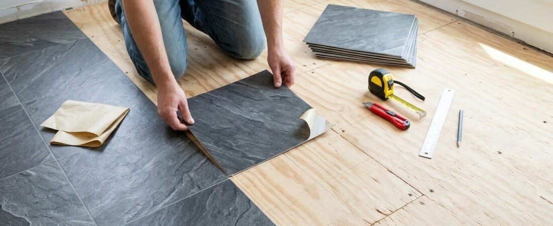How to Install Peel and Stick Floor Tiles Over Plywood (Step by Step)