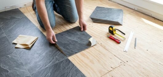 How to Install Peel and Stick Floor Tiles Over Plywood (Step by Step)